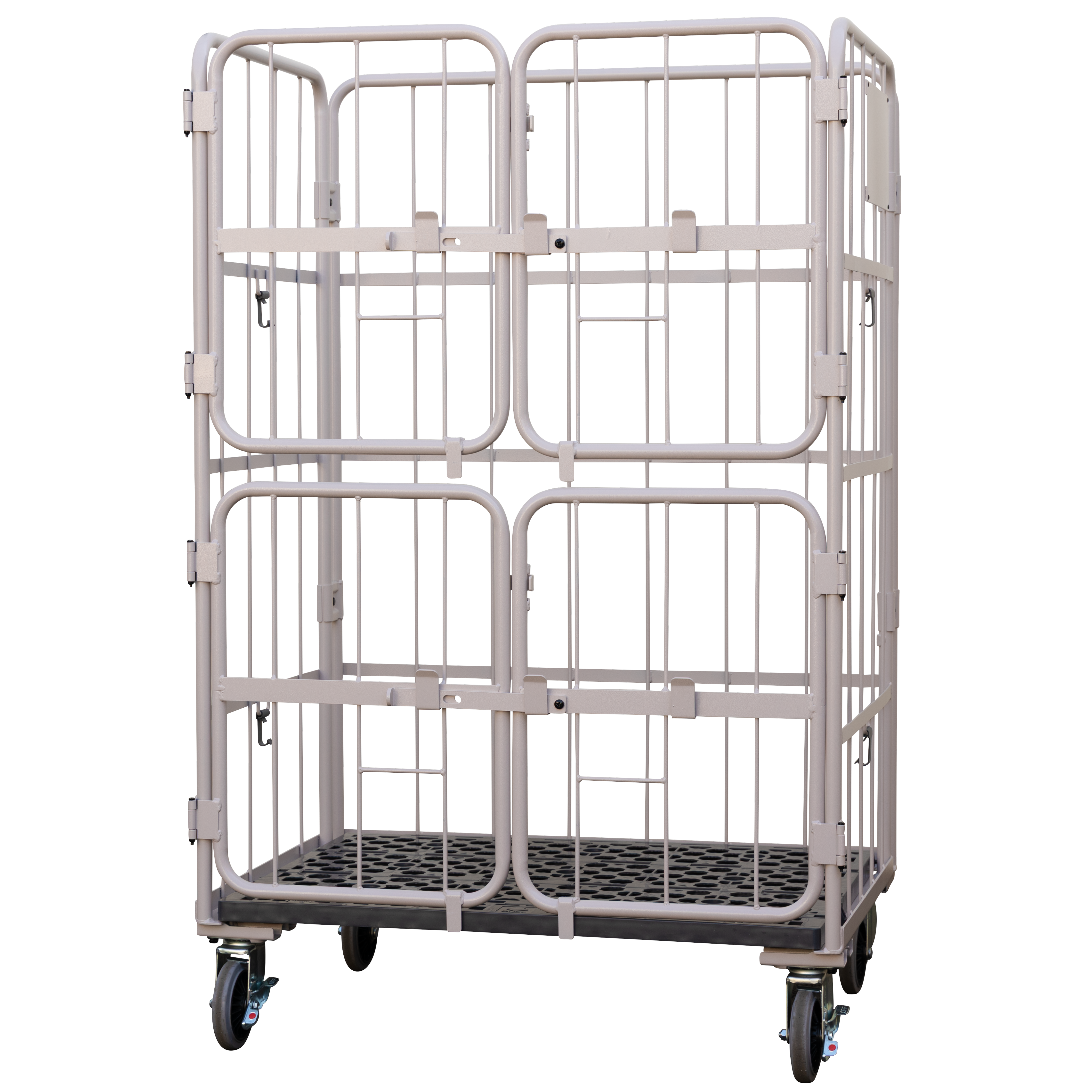 上下観音扉付きカゴ台車 画像01