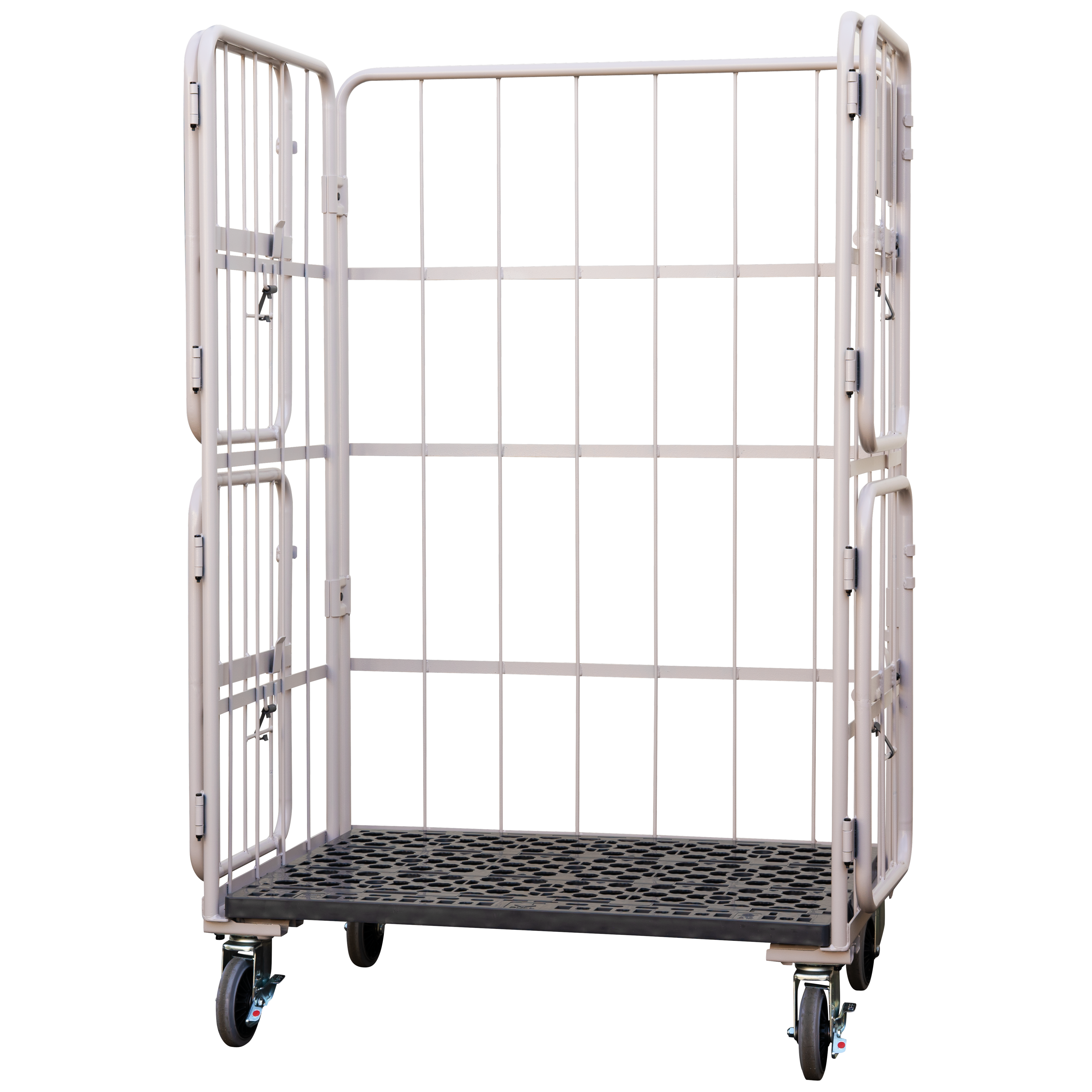 上下観音扉付きカゴ台車 画像03