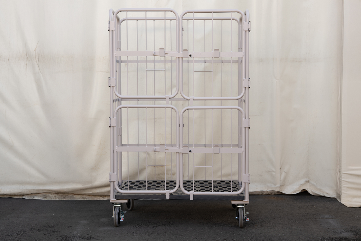 上下観音扉付きカゴ台車 画像06