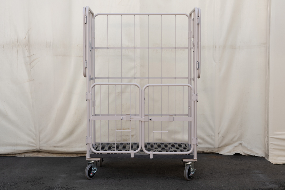 上下観音扉付きカゴ台車 画像09