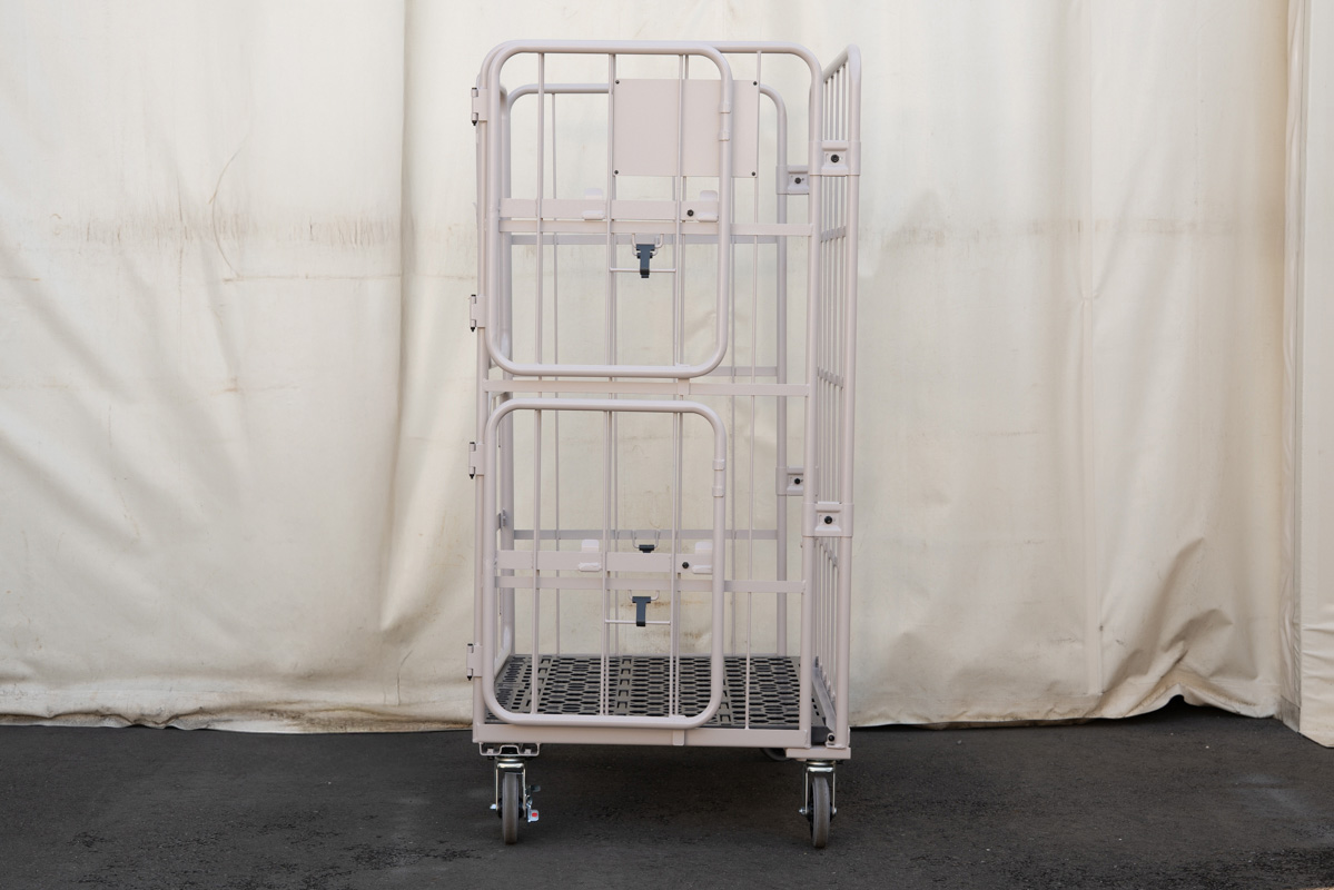 上下観音扉付きカゴ台車 画像11