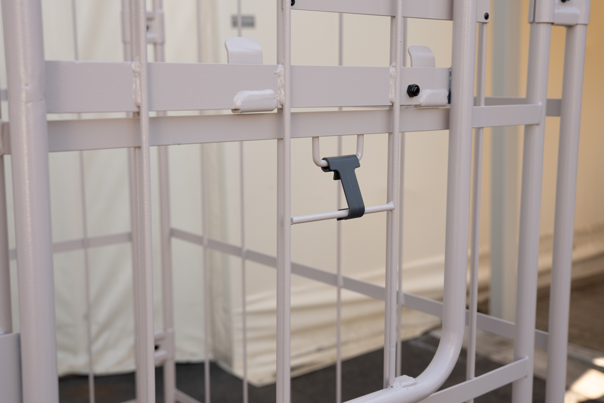 上下観音扉付きカゴ台車 画像13