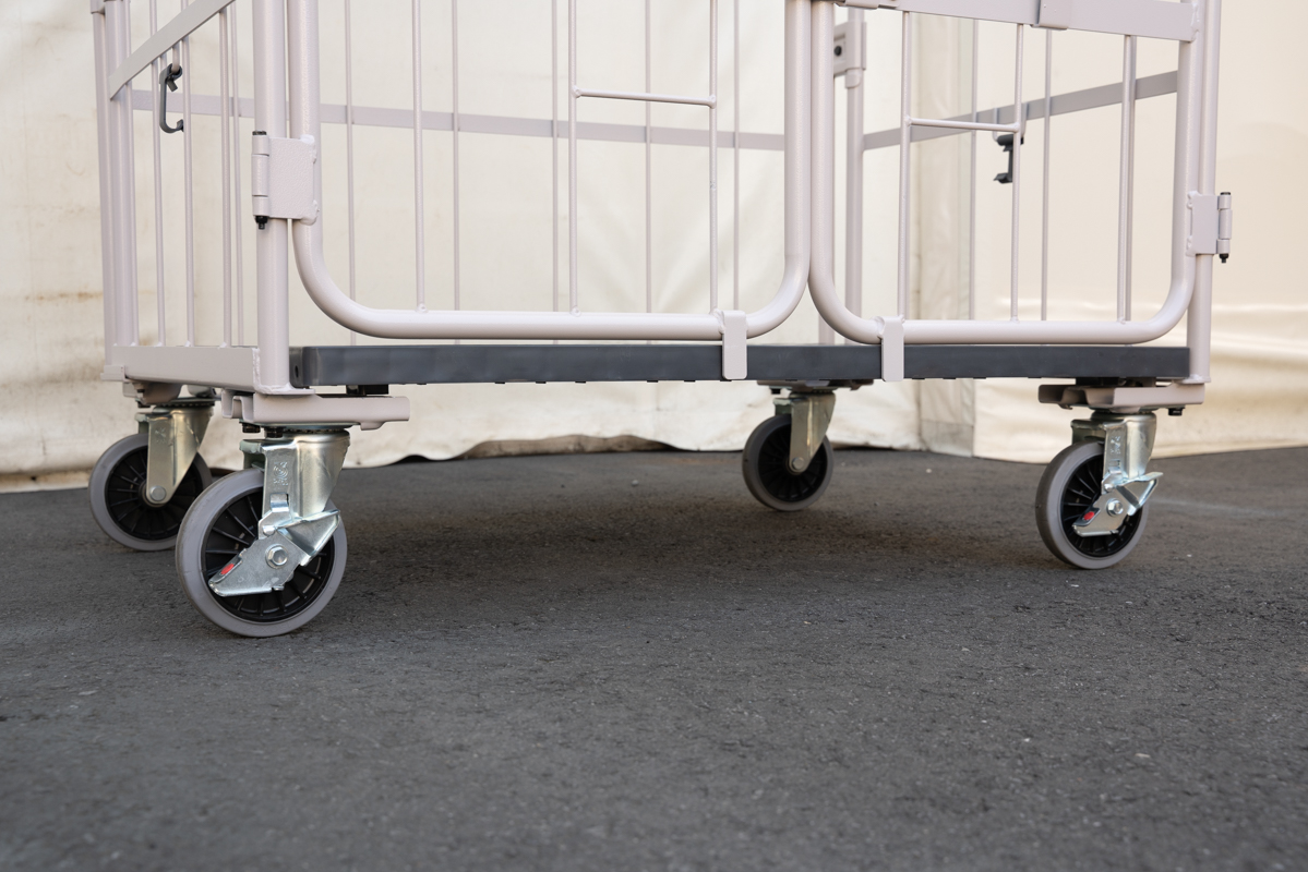 上下観音扉付きカゴ台車 画像20